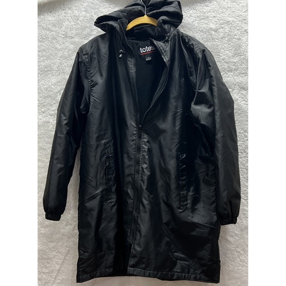 Totes Women's Plus‎ Fleece-lined Water-Resistant Storm Jacket MP9 Black Size M - Picture 1 of 9